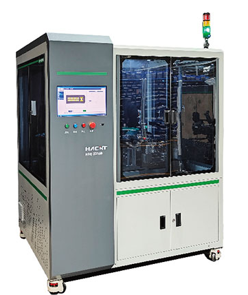 Product characteristics： ● High efficiency: High efficiency through alternating processing with dual carriers; ● Applicability: Manually putting housings, with a wide range of applicable housings; ● Compatibility: Capable of processing special plugs and irregular plugs, rods and plugs freely matched, and compatible with a wide variety of types and quantities; ● Safety: The lifting safety door isolates the operation area from the processing area, ensuring high safety; ● Quick changeover: Modular quick-change design allows for tool-free quick changeover; simply change the carrier and pressure plate for a low cost of changeover; ● Profiling: Process formulas are profiled, with coordinate data that can be freely edited, enabling rapid establishment of processes; ● Vehicle error prevention: The vehicle is designed with error prevention features to prevent the housings from being misplaced; ● Visual inspection: pre-inspection of housings to prevent unremoved processed housings, and detection of missing, multiple, or incorrect insertion of plugs and rods in finished products; ● Multi-level permissions: Multi-level permission management design ensures that important data is not lost or altered; ● Automatic material arrangement: Automatically separate NG products within the equipment to prevent defective products from being released (optional); ● Convenient operation: The user-friendly human-machine interface and intuitive graphical display enhance visibility and operability; ● Industrial design: The brand-new appearance design features a simple and elegant overall structure.