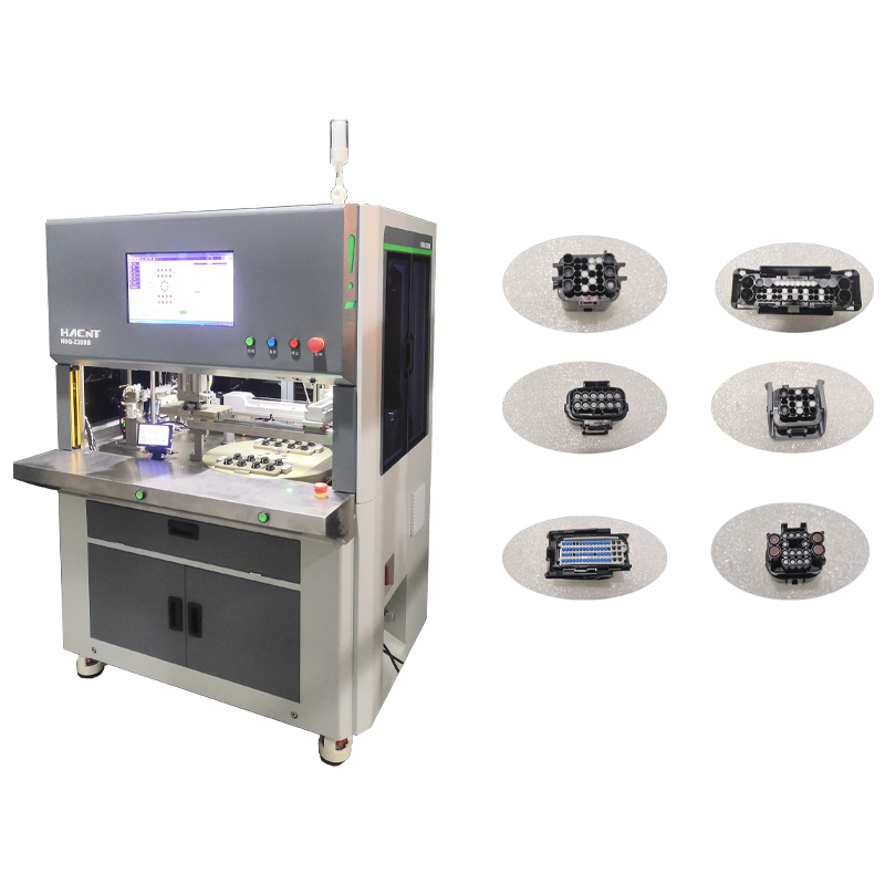 Product characteristics： ● Strong compatibility: Integrated platform, dual-blocking configuration requires only the main unit; ● Energy saving and noise reduction: Roller feeding reduces noise and air consumption; ● Strong stability: Imported encapsulated vibration motor provides strong and stable vibration; ● Quick changeover: Optional nozzle allows for insertion of up to four plugs without changing the type; Tool-free changeover design makes switching products easier; ● Convenient operation: Industrial PC with user-friendly interface, easy to operate; Optional visual detection, flexible housing position; The secondary screen can display all the visual results clearly.
